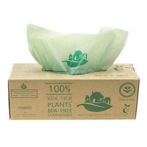 Eco friendly Cornstarch Compostable Bin Liners Garbage Bags Waste Trash Bags