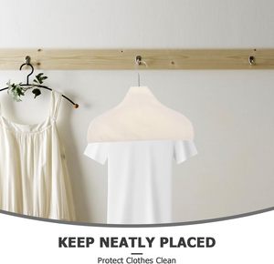 Custom Logo Print Eco-Friendly Cotton Cover Hanger with Injection Technology for Bathroom and Bag Use - Product Image 3