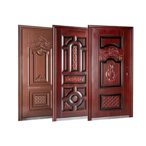 Puertas interiores MDF puertas de madera puerta interior de lujo para el hogar