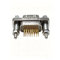 Mini connecteur mâle rectangulaire à souder J30J-15TJN-J, 15 broches, pour l'aérospatiale et les appareils électroniques industriels