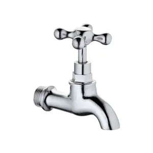 थोक 1/2 "पीतल शरीर जस्ता संभाल क्रोम नल (zs0514a) बेसिन नल एकल संभाल मीटर के जरिए Faucets एकल छेद दीवार घुड़सवार