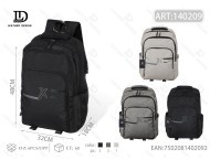 Zaino da uomo in tessuto composito con chiusura a cerniera e scomparto per laptop, ideale per uso promozionale - Product Image 1