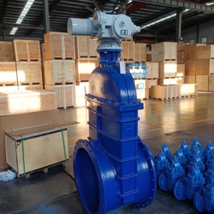 Customization Motorized Ductile <b>Iron</b> Soft Sealing Flange Gate With Actuator Z45X Actuator Gate - Product Image 5