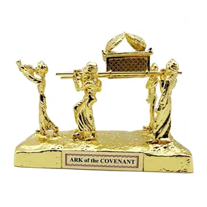 Home Decor Figurine Plated Ark Of The Covenant With Levites Carrying The Ark