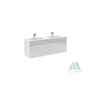 Vanidades de baño de madera de diseño moderno de lujo de alta calidad Roble sólido/Pino/Acacia OEM/ODM Proveedor vietnamita - Product Image 6
