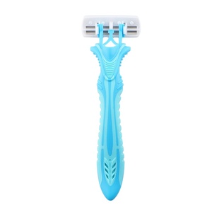 Rasoir pour femmes, outil de dermabrasion, rasoir pour jambes et aisselles, 6 lames avec manche en caoutchouc - Product Image 1