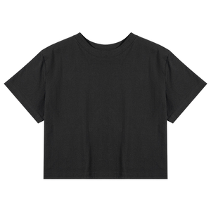 T-shirt court à manches courtes pour femme, 200 g, 100 % coton, couleur unie, tee-shirt basique, impression personnalisée - Product Image 1