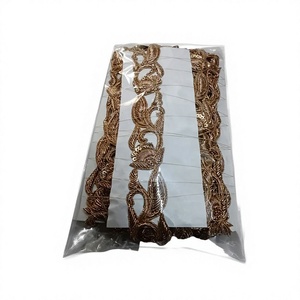 Kushang Textile African Mirror Hand Embroidery Floral Pattern SEQUENCE LACE Customized Color Net <b>Fabric</b> <b>Beads</b>/Jarkan Trim Soft - Product Image 1