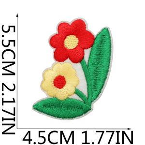 แพทช์ปักลายรูปกระรอก หมี โบว์ ดอกไม้ บ้าน ผีเสื้อ ดอกทิวลิป น่ารักแบบใหม่ สำหรับตกแต่ง - Product Image 5