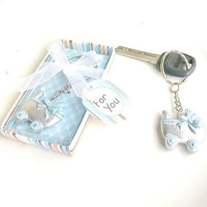 هدايا جديدة لحفل الطفل باللون الوردي/الأزرق تصميم عربة أطفال هدية عيد الميلاد في التعميد - Product Image 5