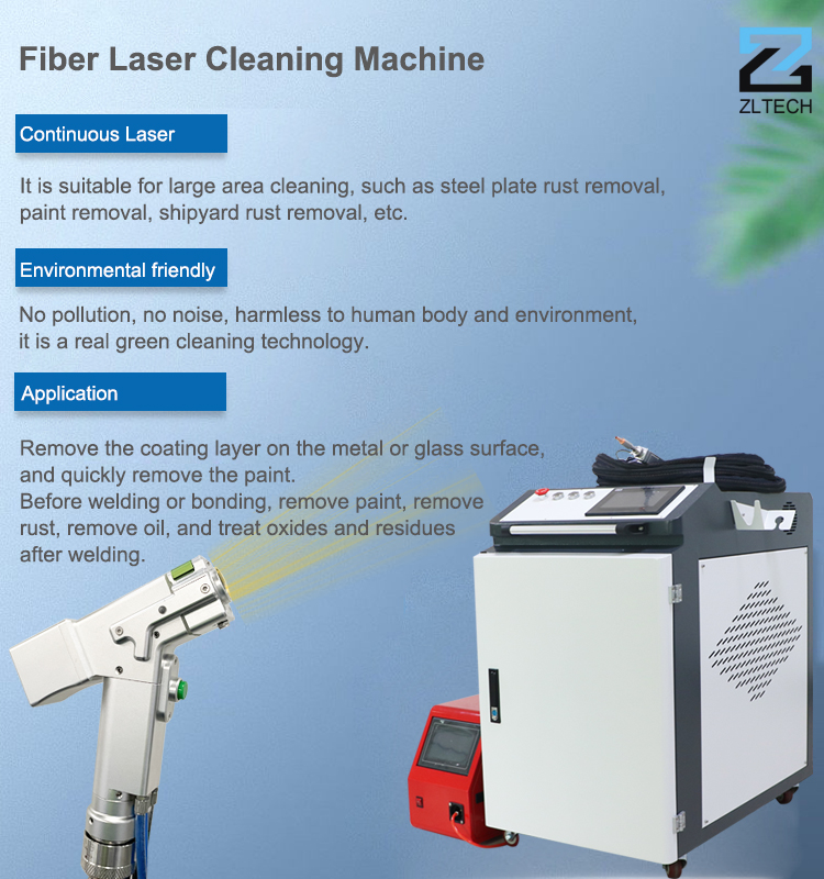 1000w Industrial Cleaning Equipment Hand Held Rust Removal Laser Water Cooling