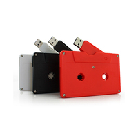Clé USB Créative en Forme de Cassette – 1 Go, 2 Go, 4 Go, 8 Go, 16 Go, 32 Go, 64 Go, 128 Go – USB 2.0 – Logo Personnalisé – Cadeau Promotionnel Rétro – Vente en Gros