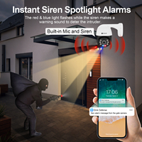 Caméra IP PTZ 6MP à suivi automatique avec dissuasion active, double éclairage et alarme sonore, audio bidirectionnel et carte TF jusqu'à 512 Go