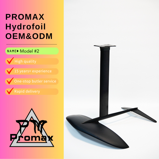 Wholesale Carbon Hydrofoil Surfing 3K Carbon Fiber Kitesurfing Efoil Electric Surfboard Black 1850sqcm Water Sports
