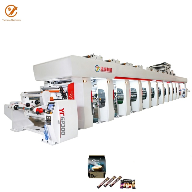 Advanced Servo Motor Drive Rotogravure Printing Machine 6 Color Intaglio Printing Machines for Sale