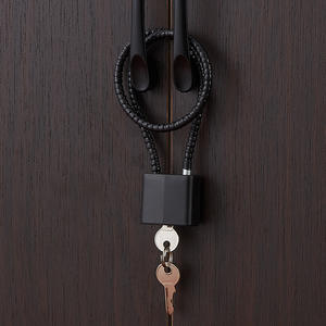 Candado para Armas de Fuego de 8.5, 11, 13 y 15 Pulgadas, Antiincendios, Impermeable, con Cable de Acero Recubierto de Plástico Negro/Rojo - Product Image 1