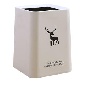 Nordic Style Trash Can Cylindrical Double Layer Indoor Waste <b>Bin</b> For Home Office Living Room Bedroom Kitchen Toilet - Product Image 2