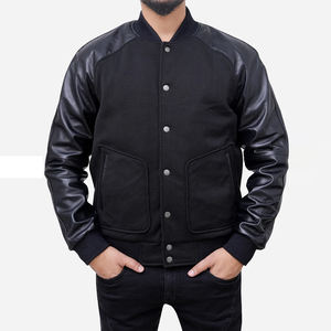 Chaquetas Varsity de Invierno para Hombre, Fabricante Personalizado, Cuello Alto de Lona, Logotipo Frontal, Secado Rápido, Transpirables, Colores Personalizados, Venta al Por Mayor - Product Image 4