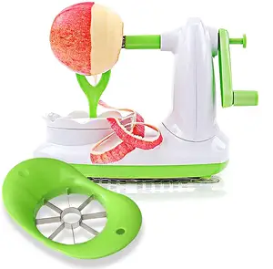 Pear Peeler with 8 Wedges Apple Slicer and Corer Stainless Steel Blades Apple Cutter