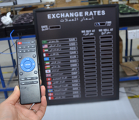 Letrero LED OEM, Pantalla Digital, Tablero de Visualización de Tasa de Cambio de Divisas Extranjeras, Tablero de Publicidad Digital con Indicador LED