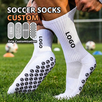 Chaussettes de football personnalisées antidérapantes, chaussettes de sport tricotées pour le football, chaussettes de football personnalisables pour l'entraînement et la compétition