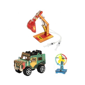 Gioco Puzzle 3D in Legno STEM, Giocattolo Educativo per Bambini, Esperimento Scientifico, Modello Ingegneristico Fai-da-Te, Kit Artistico e Artigianale in Legno - Product Image 1