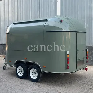 Carrito de Comida Móvil para Café y Helados a Precio de Mayoreo en Venta en Francia, Remolque de Comida Rápida - Product Image 1