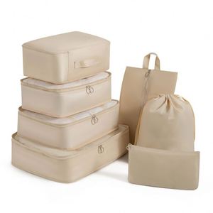 Ensemble de voyage de luxe 7-en-1 personnalisé en usine, sacs de rangement légers et durables pour bagages, lot de 7 sacs de voyage et de sport - Product Image 5