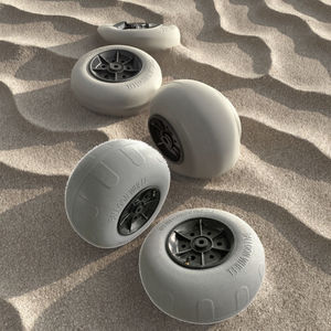 Hanak 12 pouces polyuréthane gonflable plage <span class=keywords><strong>roue</strong></span> Kayak <span class=keywords><strong>remorque</strong></span> remplacement <span class=keywords><strong>ballon</strong></span> pneus roulette roues produit - Product Image 3