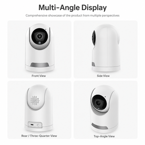 Caméra de sécurité WiFi double éclairage, détection de mouvement PIR, vision nocturne couleur, CMOS 355, grand angle, stockage Cloud/<span class=keywords><strong>Micro</strong></span> SD, faible détection humaine - Product Image 3