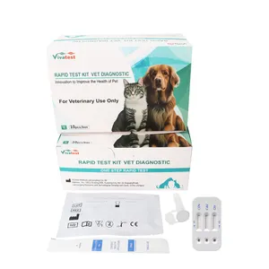 Veteriner için 1 Cdv/Cav/Civ Combo hızlı Test kiti içinde köpek Distemper + adenovirüs + influvirus virüs 3