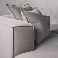 Ensemble de meubles de salon avec coussin épais moderne, pare-chocs en forme de U, meubles sectionnels modulaires, canapés avec chaise, 6 pièces