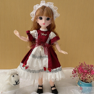 Vente Flash : Poupée BJD de 30 cm au design tendance, adorable et vive, avec vêtements en tissu - Product Image 2