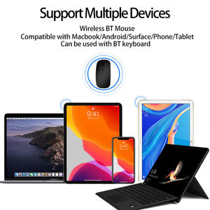 <span class=keywords><strong>Souris</strong></span> silencieuse sans fil BT à double mode ultra-mince de haute qualité <span class=keywords><strong>Souris</strong></span> sans fil de bureau d'apprentissage portable - Product Image 3