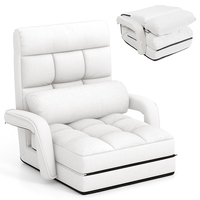 Fauteuil de massage 4D convertible Lazy Design, chaise longue pliante pour gaming, convertible en lit avec support dorsal