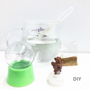 Bola de cristal vacía DIY resina Europa globo de nieve tema de hadas artificiales para decoración del hogar Kits de artesanía - Product Image 1
