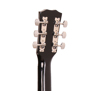 Nueva moda de alta calidad 38 "Guitarra acústica 6 cuerdas guitarra negra brillante guitarra de estudiante precio bajo al por mayor personalizable - Product Image 6