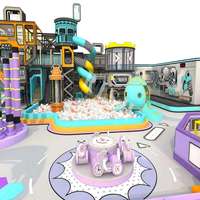 Diseño de Parque Infantil Interior Grande Personalizado, Centro de Juegos Interactivo con Temática Infantil, Equipamiento para Parques Infantiles Interiores