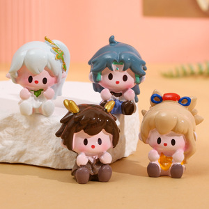 12ชิ้นกล่องปริศนาพีวีซีอะนิเมะตุ๊กตาปริศนา4ซม. Genshin Klee Hutao VENTI ของเล่นเรซินรูปปั้นตุ๊กตา - Product Image 3