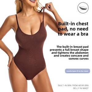 ملابس داخلية نسائية مخصصة ، بدلة مفتوحة ، تحكم في البطن ، أحزمة قابلة للتعديل ، أربطة لرفع المؤخرة ، ملابس نحت غير ملحومة ، 4 طرق مطاطية - Product Image 4