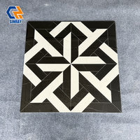 Carreaux d'intérieur en marbre poli imitation pierre, texture antidérapante, antibactérienne, résistante aux acides, épaisseur 10 mm, veinage doré, 80x80 cm