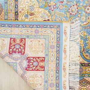 183x274cm Tapis aux États-Unis Nouveau tapis turc fait à la main fin <span class=keywords><strong>Nain</strong></span> Kashan Pile Hereke Tapis en soie - Product Image 6