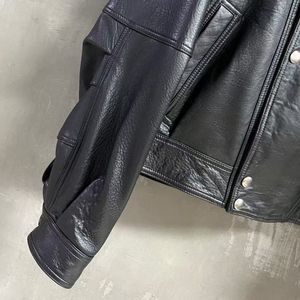Jxwatcher <span class=keywords><strong>Giacca</strong></span> in Vera <span class=keywords><strong>Pelle</strong></span> di Pecora, Stile Vintage, Modello Bomber Corto, Morbida al Tatto, per <span class=keywords><strong>Donna</strong></span>, Vendita all'Ingrosso - Product Image 4