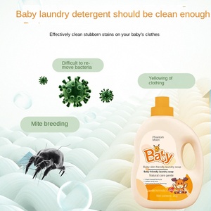 Detergente Ecológico Multiusos para Ropa de Bebé, 2 kg, Sin Fluorescentes, Limpio y <span class=keywords><strong>Suave</strong></span>, Jabón Especial para Niños, <span class=keywords><strong>Lavado</strong></span> a Máquina - Product Image 4