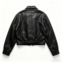 Blouson en cuir PU effet vieilli 2026 pour homme, col zippé, épais, style streetwear, veste d'extérieur en cuir