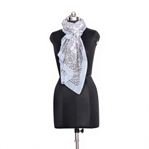 100% Cotton <b>Skin</b>-Friendly Breathable Warming Soft Solid Color Floral Digital Handmade Women's Pareo Sarongs Hijab Beachwear - Product Image 1