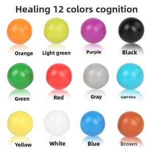 لعبة فرز الألوان الخشبية للأطفال ما قبل المدرسة بـ12 لونًا مع أوعية وأكواب وملعقة ومشبك للأطفال من 2-7 سنوات - Product Image 3