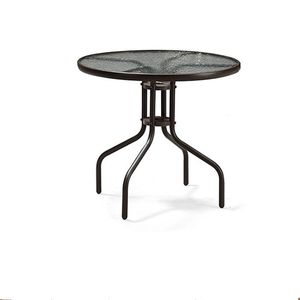 Garden Outdoor Tempered Water Waving Glass <b>Table</b> Top <b>Round</b> Metal <b>Table</b> JYGT1 Outdoor Tempered <b>Table</b> Glass <b>Table</b> <b>Patio</b> Garden Tab - Product Image 5