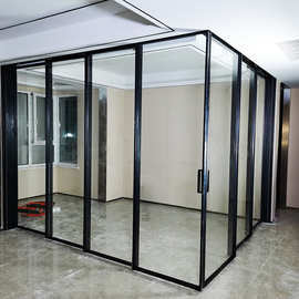 Phong Cách Hiện Đại Thương Mại Gấp Cửa Cách Âm Tường Kính Cách Nhiệt Phân Vùng Cửa Góc Bi-Gấp Cửa Cho Văn Phòng - Product Image 2