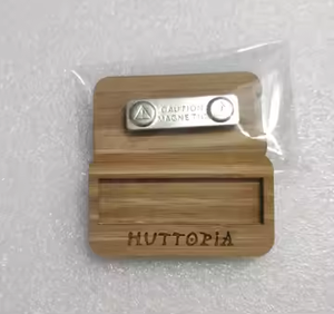 Sinh Thái Thân Thiện Với Tùy Chỉnh Tre Gỗ Tên Thẻ Tái Sử Dụng Tên Phù Hiệu - Product Image 6